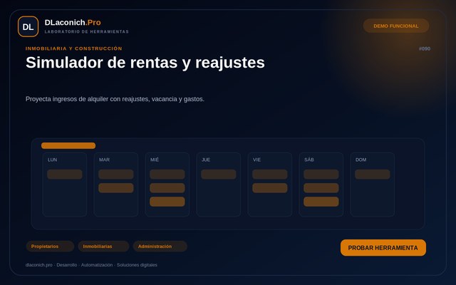 Vista previa de Simulador de rentas y reajustes
