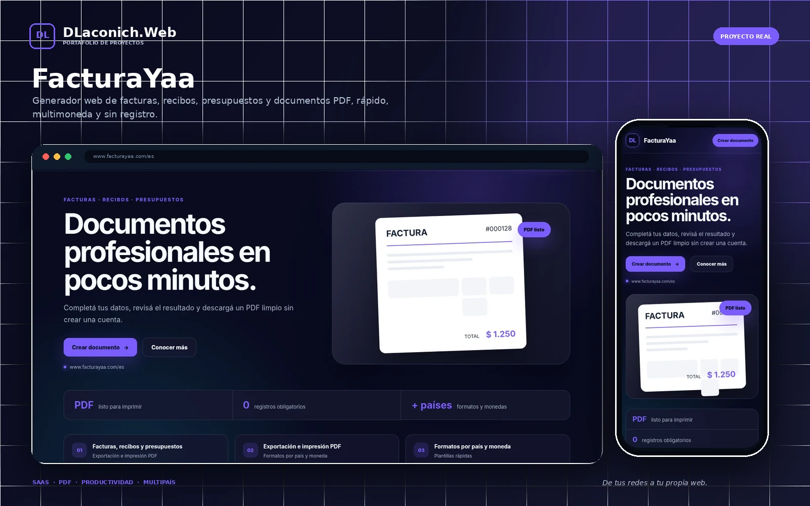 Vista previa de FacturaYaa