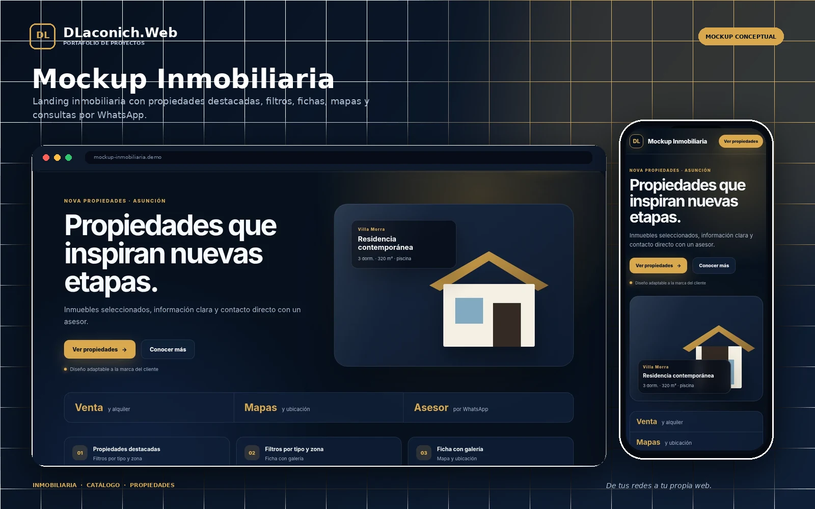 Vista previa de Mockup Inmobiliaria