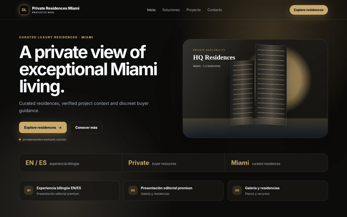Vista previa del proyecto Private Residences Miami