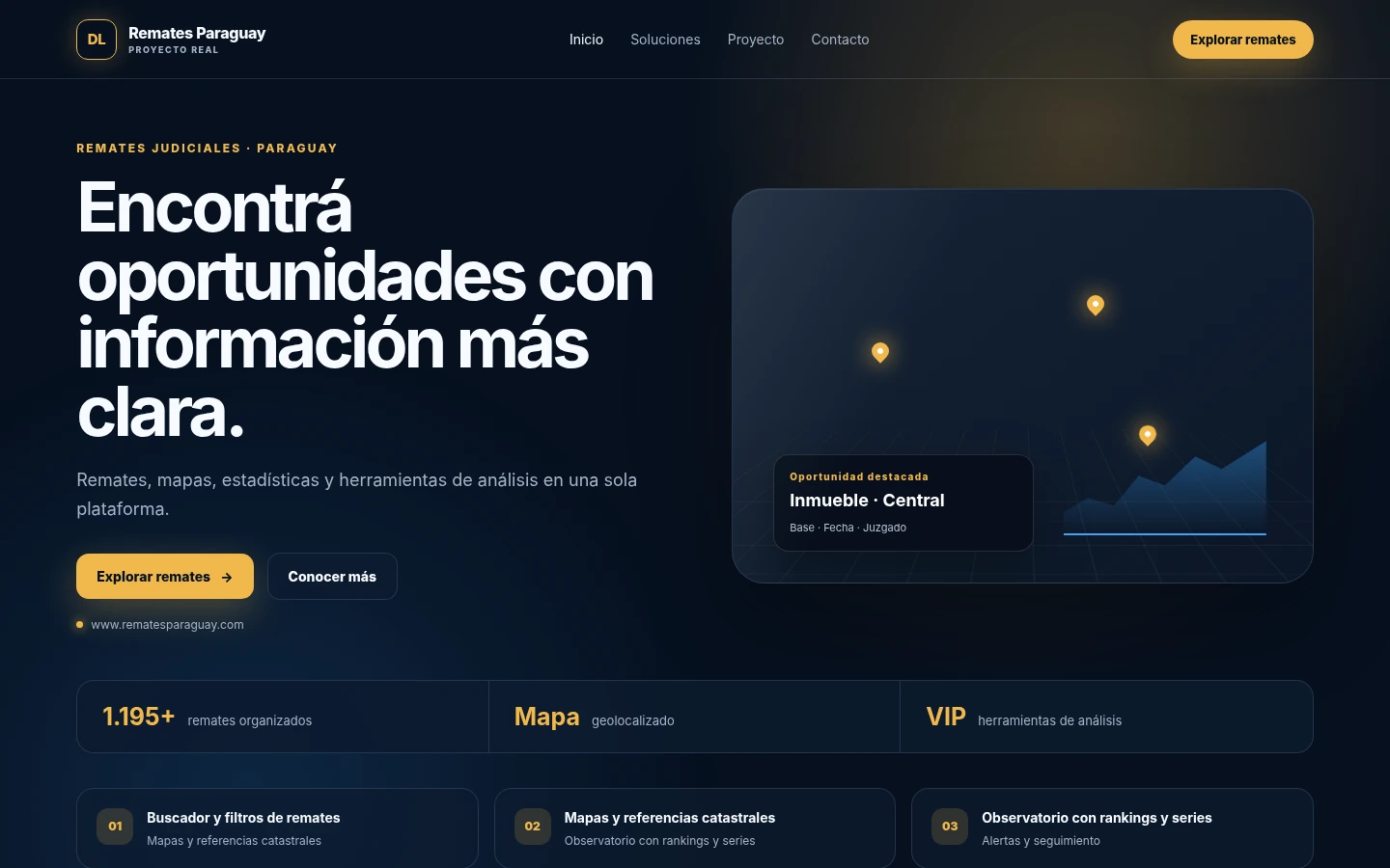 Vista previa del proyecto Remates Paraguay